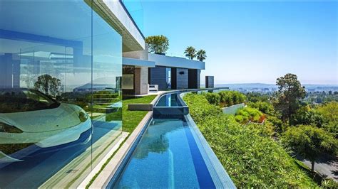 Beverly Hills Contemporary Luxury Home With Dramatic Views - YouTube