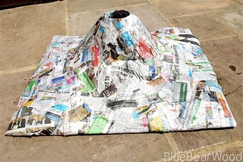 How To Make A Papier Mache Volcano - Paper Mache | Volcano projects, Paper mache, Paper mache ...