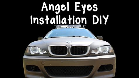 BMW E46 Angel Eyes Install DIY - YouTube