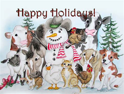 12 cowboy Christmas cards - Udderly Delightful Designs by Lisa Rasmussen