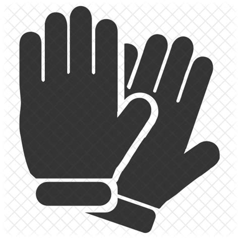 Gloves Icon - Download in Glyph Style