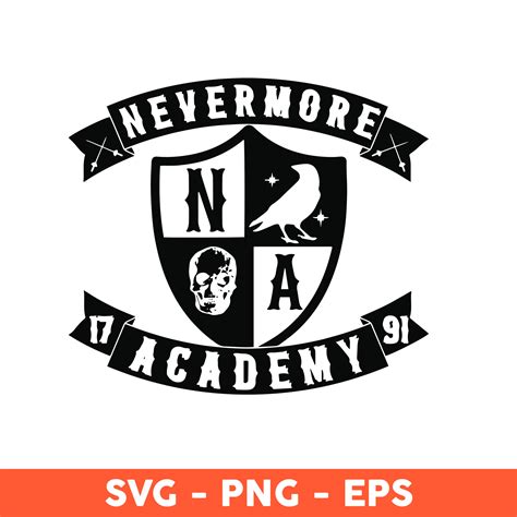 Nevermore Academy Wednesday SVG, Nevermore Academy Logo Svg, | Inspire ...