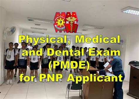 GUIDE: Physical, Medical and Dental Examination (PMDE) for PNP Applicants - Life of Maharlika