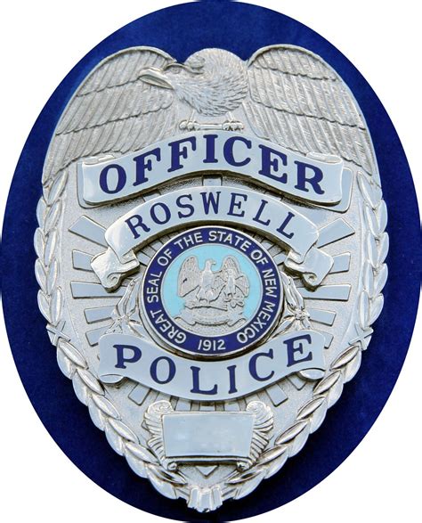 US State of New Mexico, City of Roswell Police Department Badge