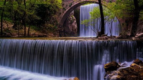 Spring feast, bridge of Palaiokarya, Trikala, Greece | Windows ...