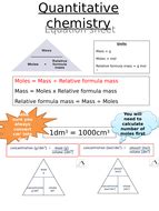 AQA 9-1 - C3 - Quantitative chemistry -equations sheet - TRILOGY ...