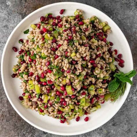 Pomegranate Barley Salad - Silk Road Recipes