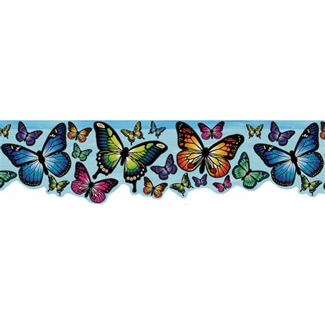 443B97626 Blue Butterfly Border - Butterfly Magic Border ... - ClipArt Best - ClipArt Best