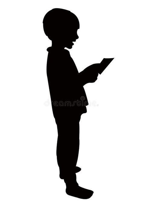 Child Standing Reading Book Stock Illustrations – 1,113 Child Standing ...