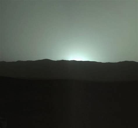 Sunset on Mars as seen by Curiosity