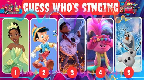 Guess Who's Singing Disney Song Challenge 🤩 Top 25 Disney Song - YouTube