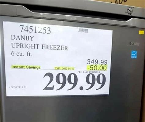 [Costco] Danby 6 cu. ft. Spotless Steel Upright Freezer (costco west ...