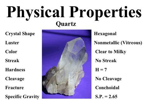 Minerals - Physical Properties