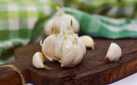Garlic On Cutting Board Free Stock Photo - Public Domain Pictures