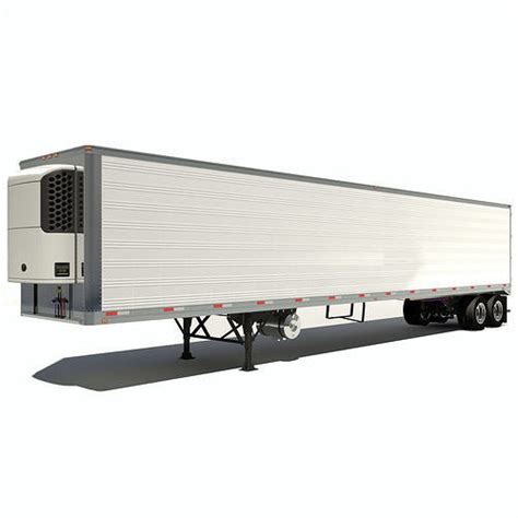 53 Foot Refrigerated Semi Trailer 3D model | CGTrader