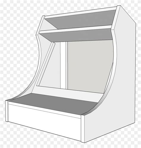 Bartop Arcade Cabinet Plans 189263 Architecture, Furniture, Chair, Bed HD PNG Download - FlyClipart