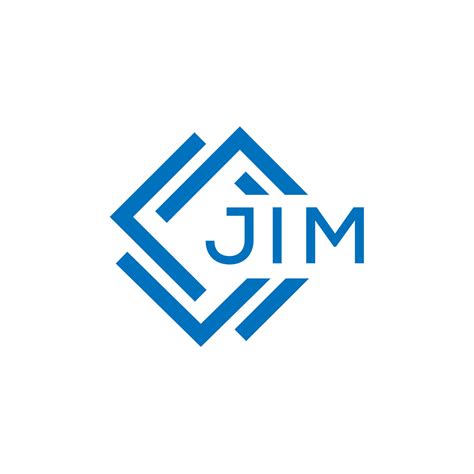 JIM letter logo design on white background. JIM creative circle letter ...