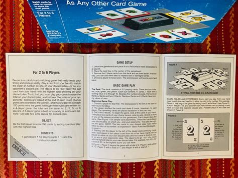 Vintage deuce Card Game by Milton Bradley | Etsy