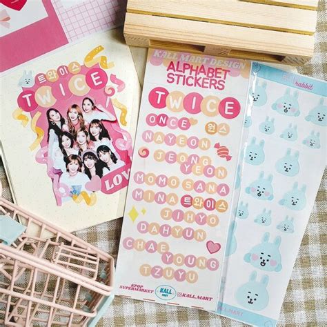 Kpop TWICE Alphabet Stickers / Twice Album / Cry for Me / | Etsy UK