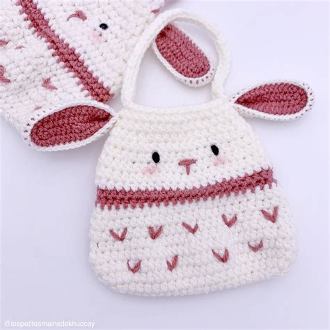 [Free pattern] Little Bunny Bag - Free crochet pattern - Khuc Cay