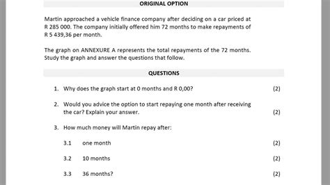 Mathematical Literacy (Maths Lit) Grade 12 September 2020 Term 3 Controlled Tests Past Papers ...