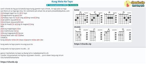 Chord: Kung Wala Na Tayo - tab, song lyric, sheet, guitar, ukulele ...