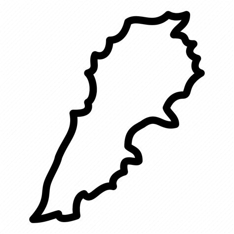 Lebanon, asia, map, country, location icon - Download on Iconfinder