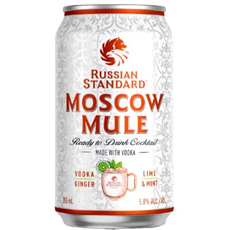 Russian Standard Vodka Moscow Mule Ready-To-Drink 4-Pack 12oz Cans | NapaCabs Fine Wine & Spirits