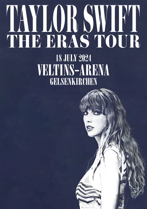 TAYLOR SWIFT Eras Stadium 2024 Tour Gelsenkirchen Poster