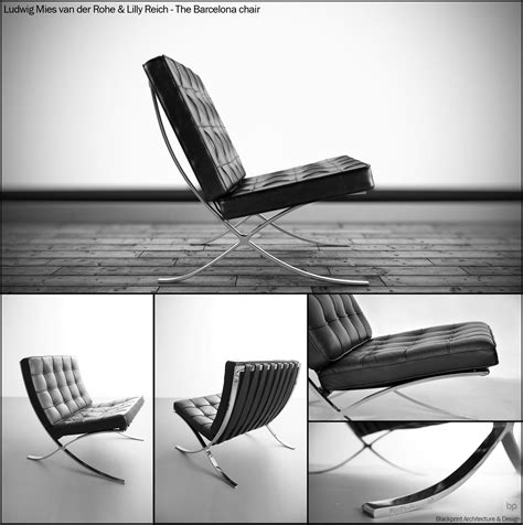 The Barcelona chair - Mies Van Der Rohe & Lilly Reich. The Barcelona Chair and Stool (1929 ...
