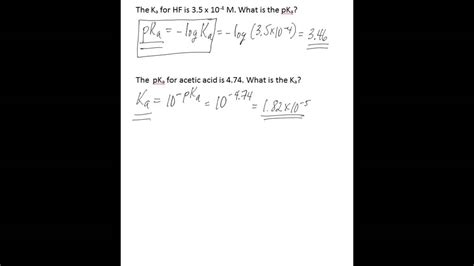 How To Calculate Pka From Ka - cloudshareinfo