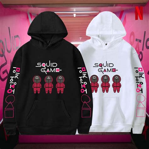 Squid Game Movie Merch Street Style Hip Hop Unisex Hoodie - Teeruto