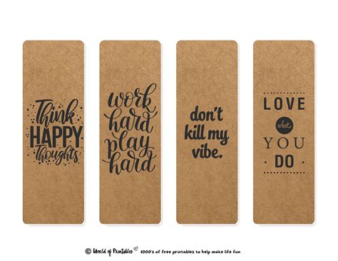 100 Best Bookmark Quotes - World of Printables