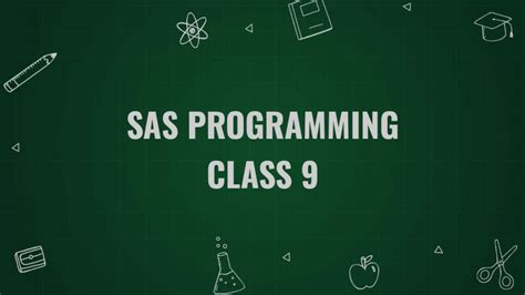 SAS CLASS 9 - YouTube