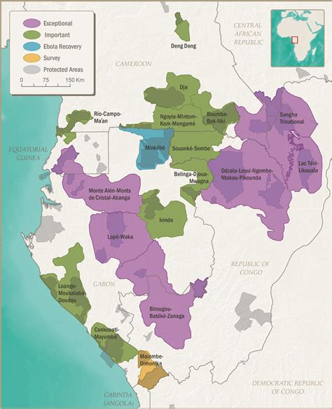 Western Lowland Gorilla Habitat Map