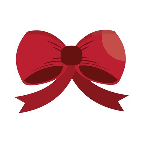 red gift bow 6098769 Vector Art at Vecteezy