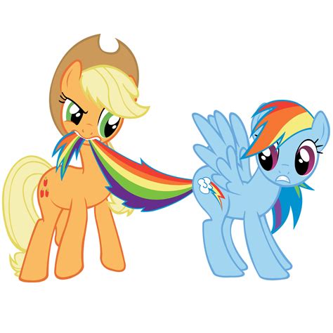 AppleJack and Rainbow Dash by lolke12 on DeviantArt