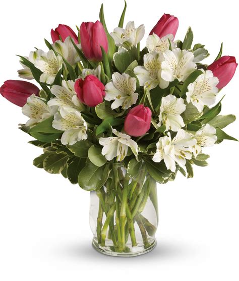 Send Tulips Bouquets & Other Flowers Online | Teleflora | Tulips arrangement, Easter flower ...