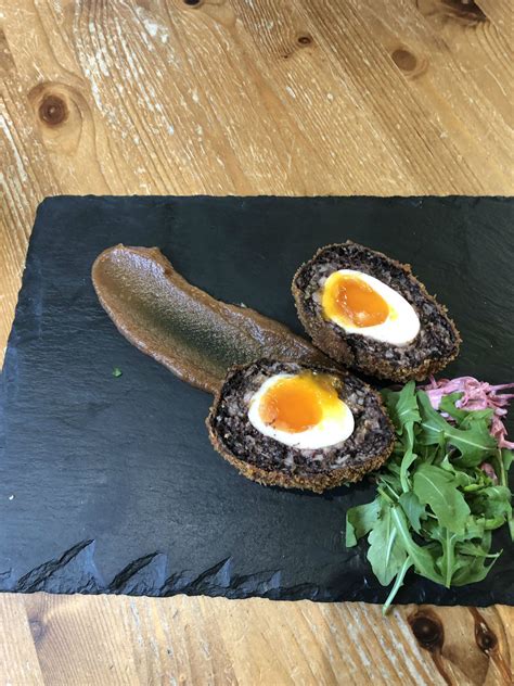 Deacon Blue drummer posts hilarious snap of his very phallic Scotch egg "artisan" lunch ...