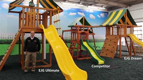 Wooden Swing Sets & Playsets by Eastern Jungle Gym - YouTube