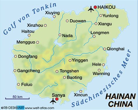 Hainan Map - ToursMaps.com