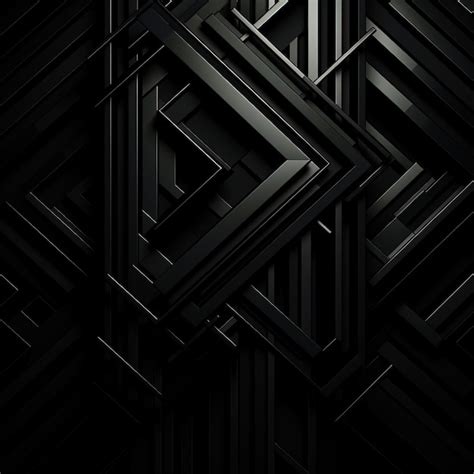 Premium Photo | Geometric black background abstract 4k dark tone black ...