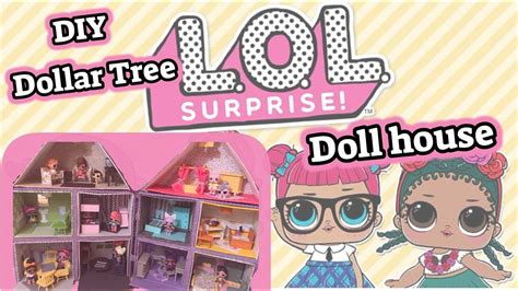 DIY DOLLAR TREE LOL SURPRISE DOLL HOUSE | Dollhouse Miniatures - YouTube