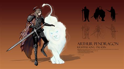 ArtStation - Arthur Pendragon - OC for Fantasy Game Concept Art