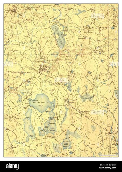 Middleboro, Massachusetts, map 1893, 1:62500, United States of America by Timeless Maps, data U ...