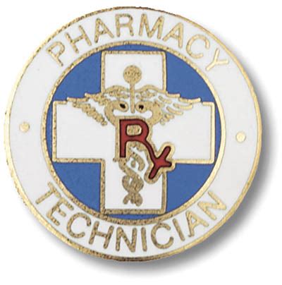 Pharmacy Technician Emblem Pin