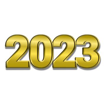 2023 Text Vector Design Images, 2023 Golden Text, 2023, Golden 2023 ...