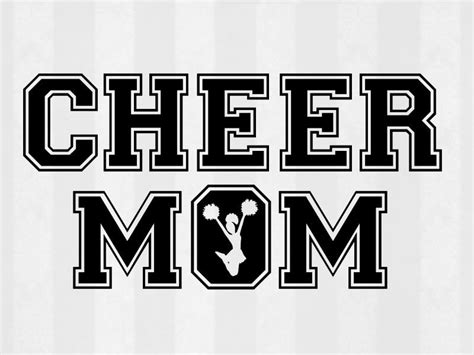 Cheer Mom SVG Cheer SVG Cheer mom Digital Download by 5StarClipart