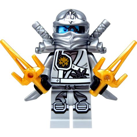 Amazon.de:LEGO Ninjago: Minifigur Titanium Zane (silberner Ninja) mit ...