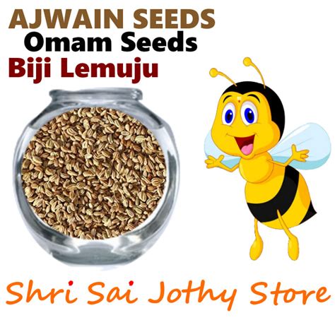 Biji Lemuju / Omam Seeds / Carom Seeds / Ajwain Seeds 100G - Shri Sai Jothy Store | Lazada